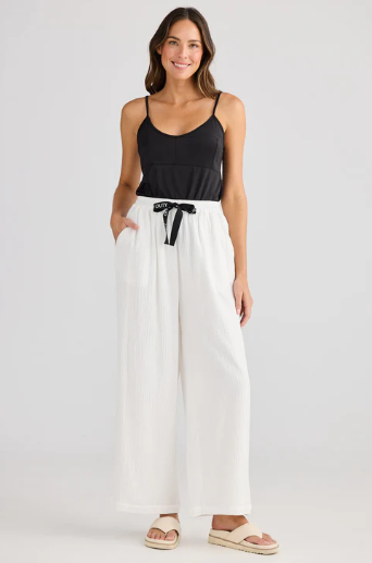 Holiday Coral Pant- White