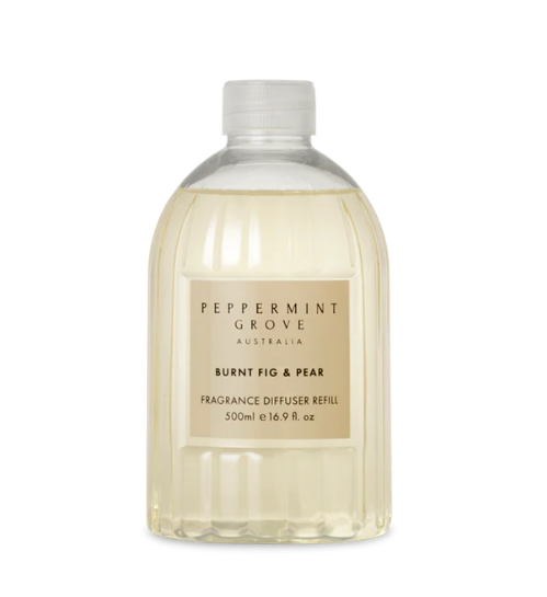Peppermint Grove Diffuser Refill 500ml- Burnt Fig & Pear