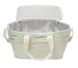 SunnyLife Light Cooler Bag Sea Sage Stripe
