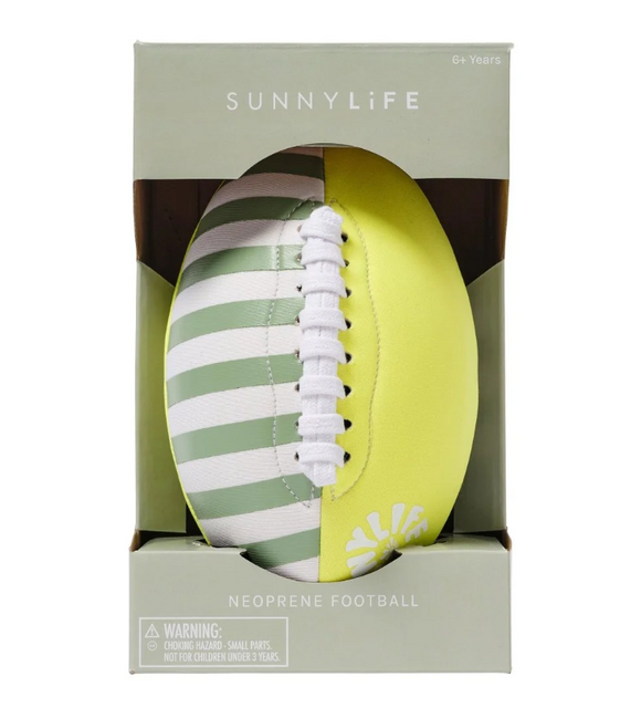 SunnyLife Neoprene Football Tides Out Citrus