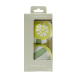 SunnyLife Skim Ball Set Tides Out Citrus