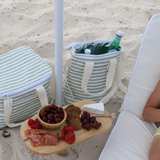 SunnyLife Light Cooler Drinks Bag Sage Stripe