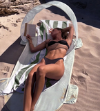 SunnyLife Solo Sun Shader Sage Stripe