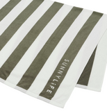 SunnyLife Beach Towel Olive Stripe