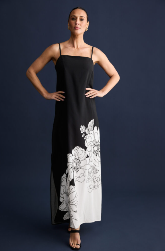 Brave+True - Angelique Maxi Dress - Noir Bloom