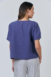 Naturals Short Sleeve Shirt- Blueberry