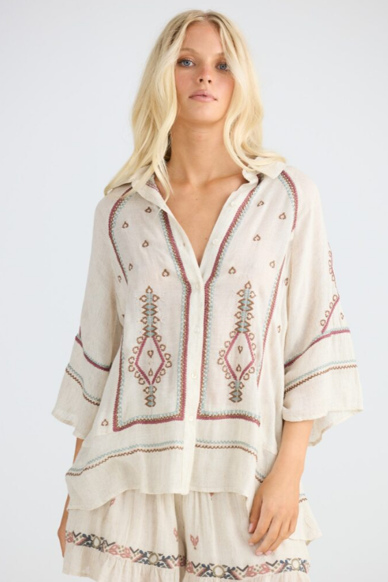 Talisman - Ithika Shirt - Light Natural
