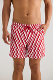 Fossick Dartmouth Boardshort Red Geo