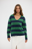 Holiday - Chiara Stripe Knit - Green Multi Stripe