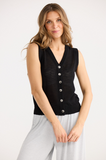 HomeLove - Etta Knit Vest- Black