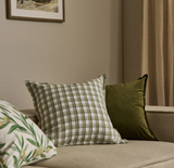 Maldon Green Check Cushion 50cm