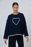 Namastai - Knit Jumper Bleu Mix (Heart)