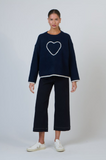 Namastai - Knit Jumper Bleu Mix (Heart)