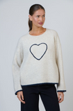 Namastai - Knit Jumper Oat Mix (Heart)