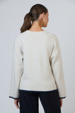 Namastai - Knit Jumper Oat Mix (Heart)