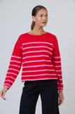 Namastai - Knit Jumper Rouge Mix Stripe