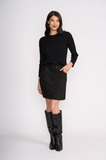 Foil - Slay & Suede Skirt- Black