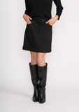 Foil - Slay & Suede Skirt- Black
