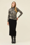 Naria Roll Neck Top- Paisley
