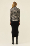 Naria Roll Neck Top- Paisley