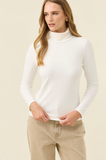 Naria Roll Neck Top- Ivory