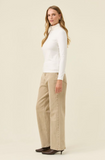 Naria Roll Neck Top- Ivory