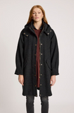 Sable Hood Jacket- Charcoal