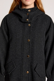 Sable Hood Jacket- Charcoal