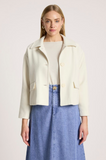 Wanderer Crop Jacket- Ecru
