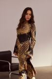 Stardust Maxi Dress  - Black Paisley