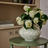Arles Green Stamped Vase Large