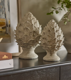Artichoke Antique White Ornament Large