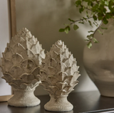 Artichoke Antique White Ornament Small
