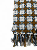 Elouise Wool Blend Throw Sky