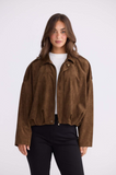 Walker Bomber Jacket - Chocolate
