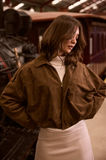 Walker Bomber Jacket - Chocolate