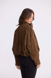 Walker Bomber Jacket - Chocolate