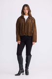 Walker Bomber Jacket - Chocolate