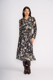 Foil - Pipe Up Shirt Dress- Shadow Leaf