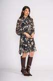 Foil - Cute Pair Dress- Shadow Leaf