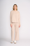 Mile Tie Sweater- Pumice