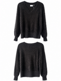 Foil - Fluffin Cute V Sweater/ Ristretto