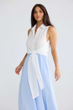 Brave+True Ovina Dress- Glacier Stripe