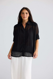 Brave+True Dede Shirt- Black