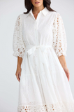 Brave+True Donnie Dress- White
