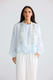 Brave+True Jenson Shirt- Powder Blue