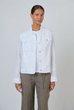 Naturals Cropped Jacket- White