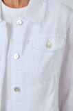 Naturals Cropped Jacket- White