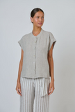 Naturals Linen Top- Mousse