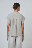 Naturals Linen Top- Mousse